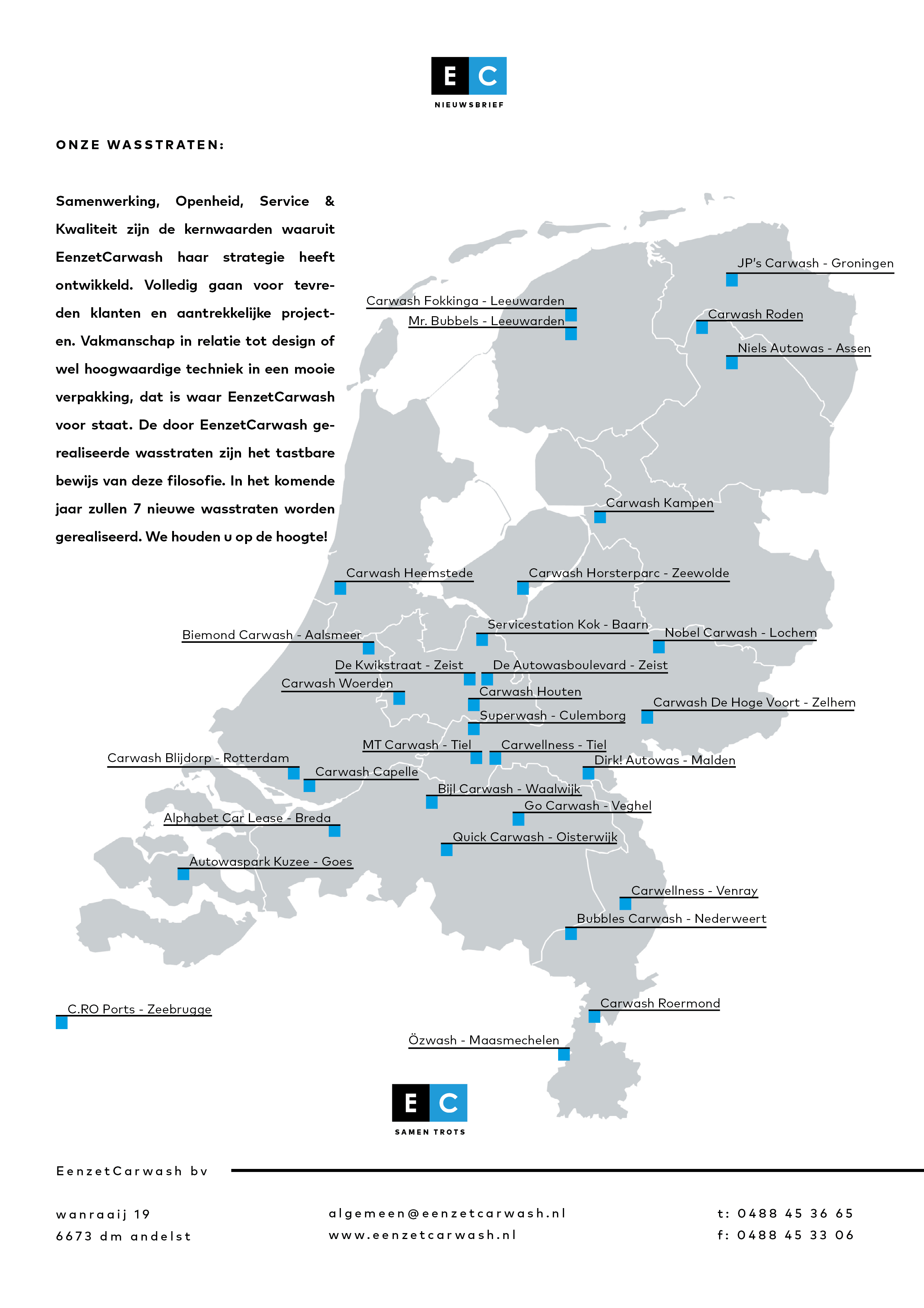 EenzetCarwash - wasstraten